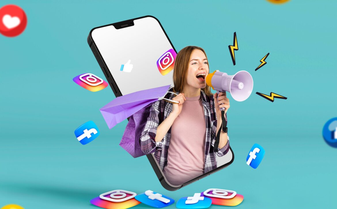 medium shot woman influencer marketing concept scaled
